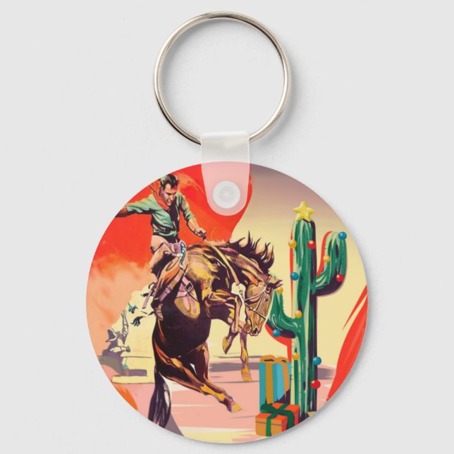 Christmas Rodeo Key Ring (Front)