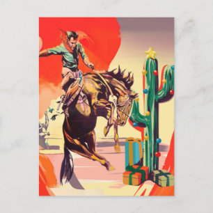 Christmas Rodeo Postcard