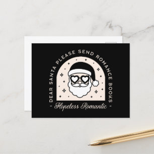 Christmas romance books dark aesthetic holiday postcard