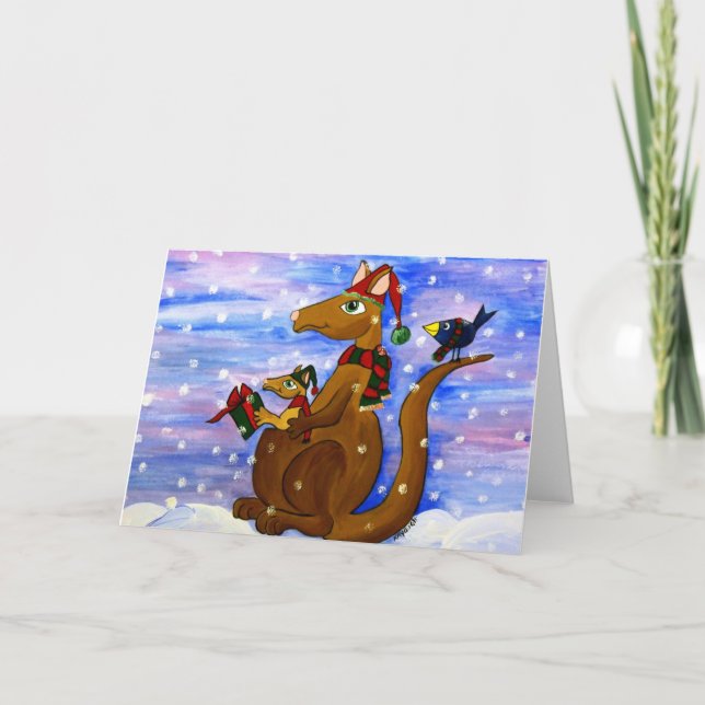 Christmas Roos Holiday Card (Front)