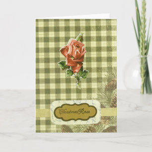 Christmas Rose Christmas Card