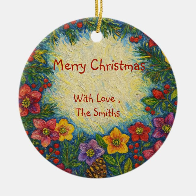 Christmas Rose Family Ornament (Front)