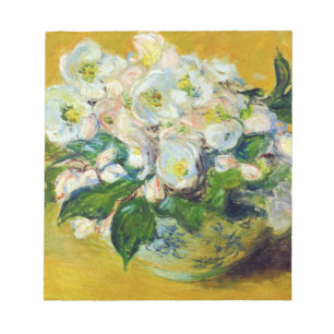 Christmas Roses (by Claude Monet) Notepad