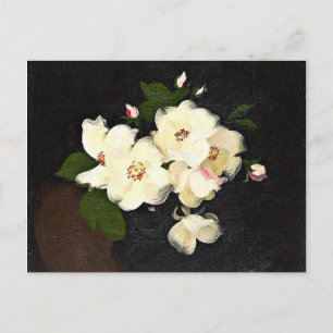 Christmas Roses, fine art painting Postcard