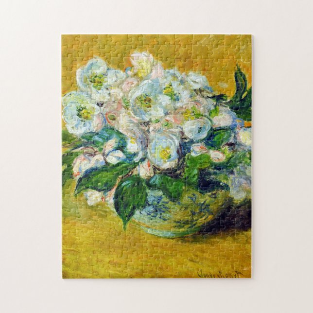 Christmas Roses Monet Fine Art Jigsaw Puzzle (Vertical)