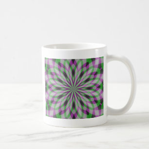 Christmas Rosettes in Purple, Green and Black Coffee Mug
