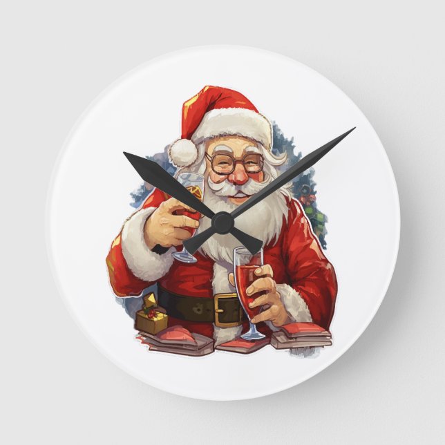 Christmas Round Clock (Front)