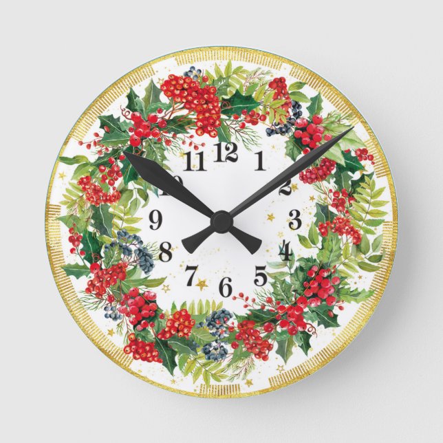 Christmas Round Clock (Front)