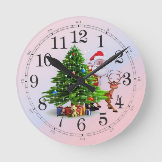 Christmas Round Clock (Front)