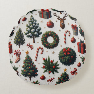 Christmas round cushion