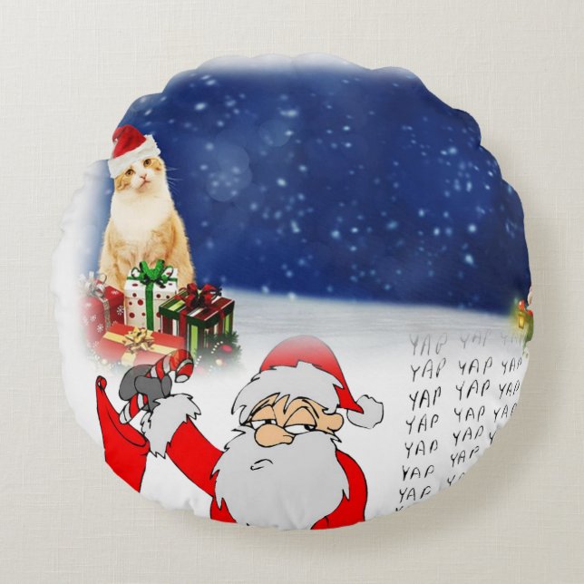 Christmas Round Pillow (Front)