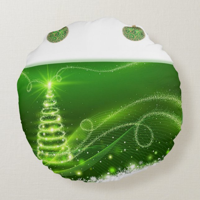 Christmas Round Pillow (Back)