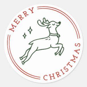 Christmas Round Sticker