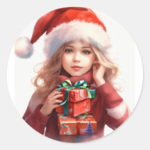 Christmas Round Sticker|