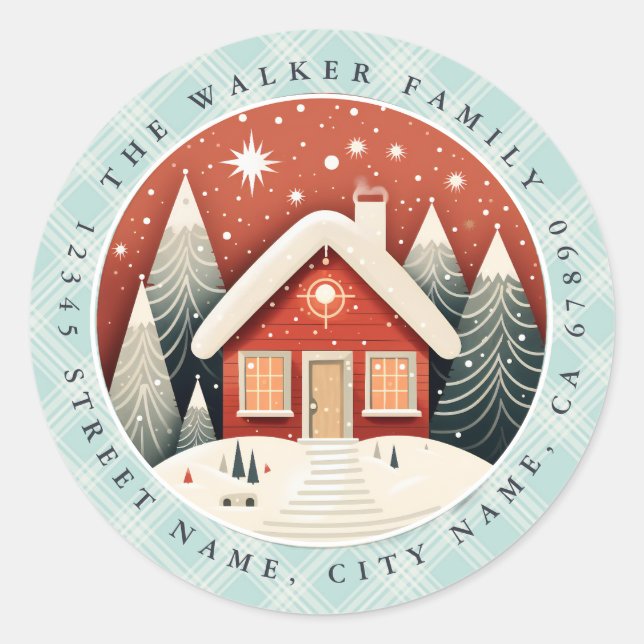 Christmas Round Stickers (Front)