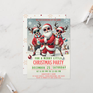 Christmas Rounding up the Gang Invitation