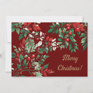 Christmas rowan holiday card