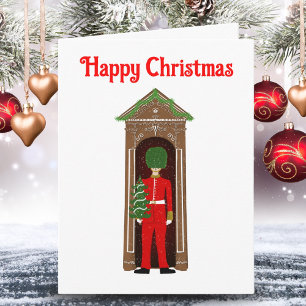 Christmas Royal Guard With Gingerbread House Card