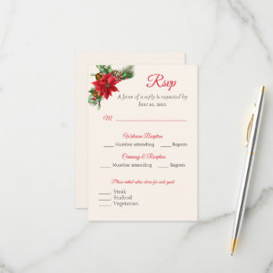 Christmas RSVP Response Card
