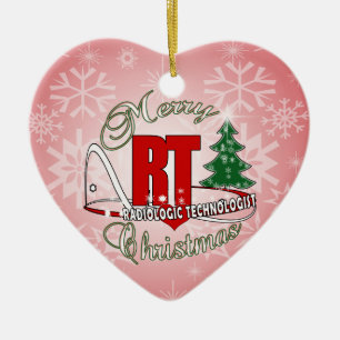 CHRISTMAS RT RADIOLOGIC TECHNOLOGIST CERAMIC TREE DECORATION