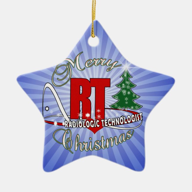 CHRISTMAS RT RADIOLOGIC TECHNOLOGIST CERAMIC TREE DECORATION (Front)