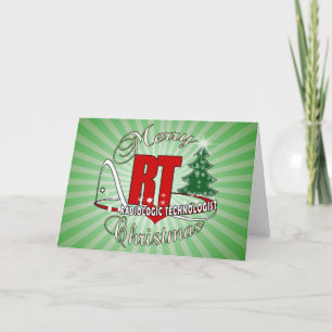 CHRISTMAS RT RADIOLOGIC TECHNOLOGIST HOLIDAY CARD