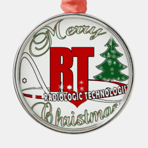 CHRISTMAS RT RADIOLOGIC TECHNOLOGIST METAL TREE DECORATION