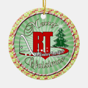 CHRISTMAS RT Respiratory Therapist Ceramic Tree Decoration