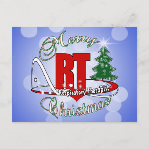 CHRISTMAS RT Respiratory Therapist Holiday Postcard