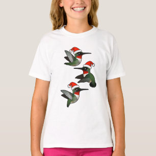 Christmas Ruby-throated Hummingbird T-Shirt