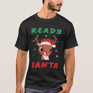 Christmas Rudolph Red Nose Reindeer Kids Gift T-Shirt