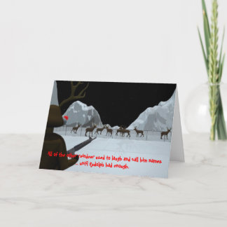 Christmas: Rudolph Revenge Holiday Card