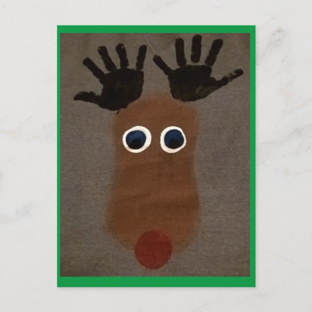 Christmas Rudolph the Red-Nosed Reindeer Postcard (Front)