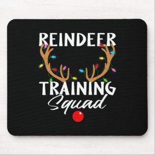 Christmas Running Reindeer Runner Training Squad T Mouse Pad