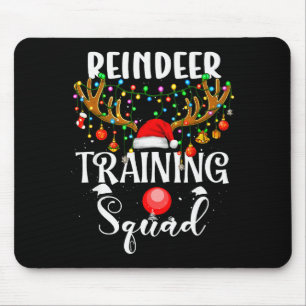 Christmas Running Reindeer Runner Training Squad T Mouse Pad