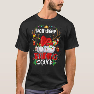 Christmas Running  Reindeer Training Squad Team Xm T-Shirt