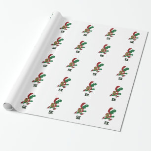 Christmas Running Turtle 5K Wrapping Paper