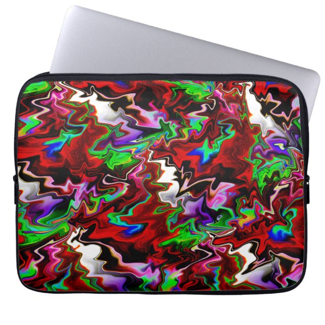 Christmas  Rush.... Laptop Sleeve (Front)