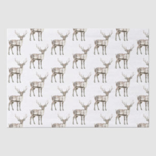 Christmas Rustic Deer Tissue Paper