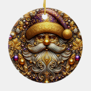 CHRISTMAS ~ Saint Nicholas 19th Century ~  Ceramic Ornament
