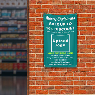 Christmas Sale Business Teal Green 2.5’ x 4’ Banner