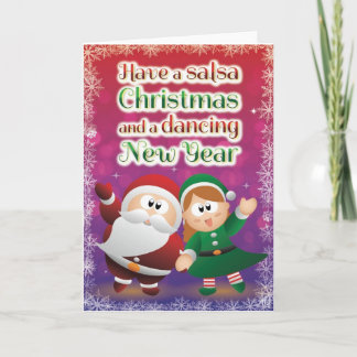 Christmas Salsa Card Red