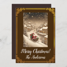 Christmas Santa 4 Merry Christmas! Christmas card