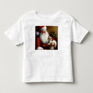 Christmas Santa and a Cat 3 Toddler T-Shirt