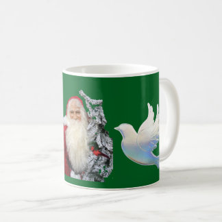Christmas Santa and Doves  Coffee Mug