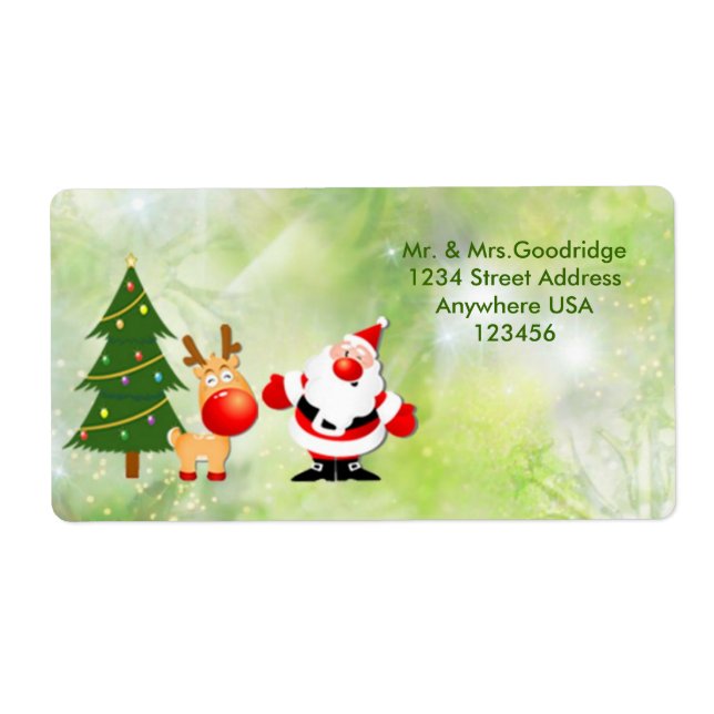 Christmas Santa and Rudolf (Front)