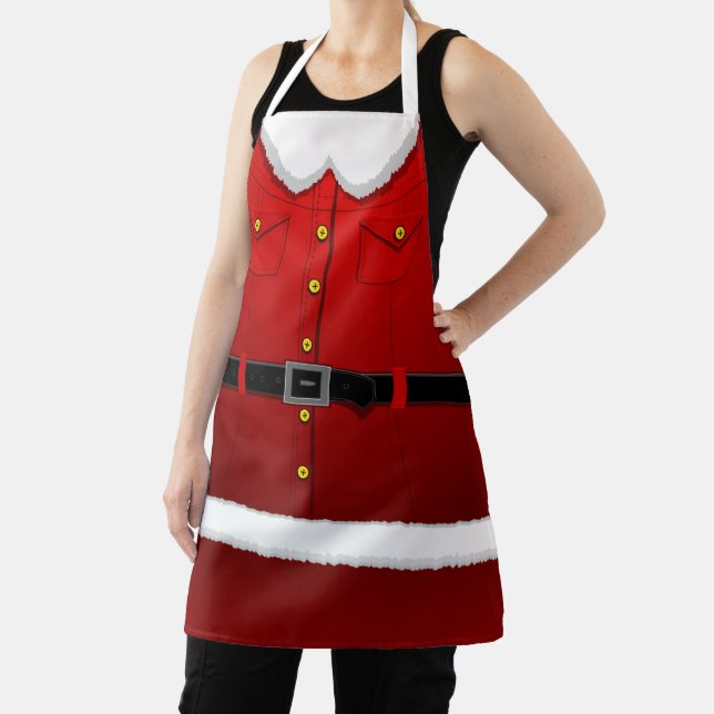 Christmas Santa Aprons Santa Clause Costume Apron (Insitu)
