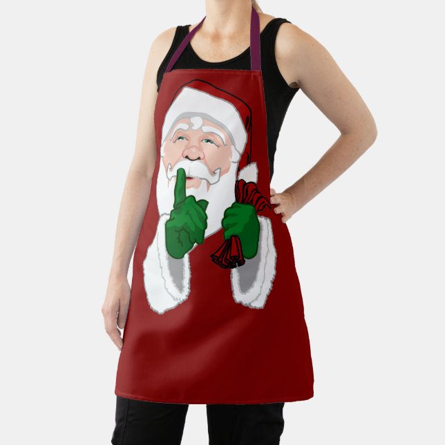 Christmas Santa Aprons Santa Clause Costume Apron (Insitu)