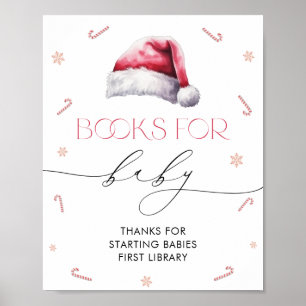 Christmas Santa Baby Baby Shower Books for Baby Poster
