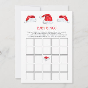 Christmas Santa Baby Bingo Baby Shower Game